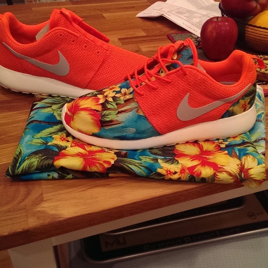 Picture of Nike Floral Roshe Customized Running Shoes